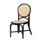Baxton Studio Ayana Mid-Century Modern Two-Tone Black and Natural Brown Rattan Dining Chair 231-13231-ZORO - alternate 1